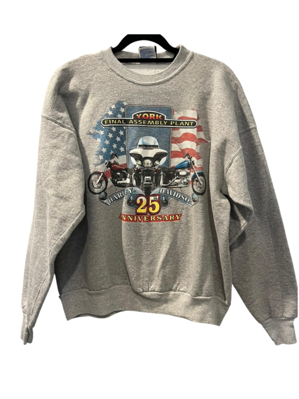 Vintage 1998 Harley Davidson York PA Open House Pullover Sweater XL Motorcycle
